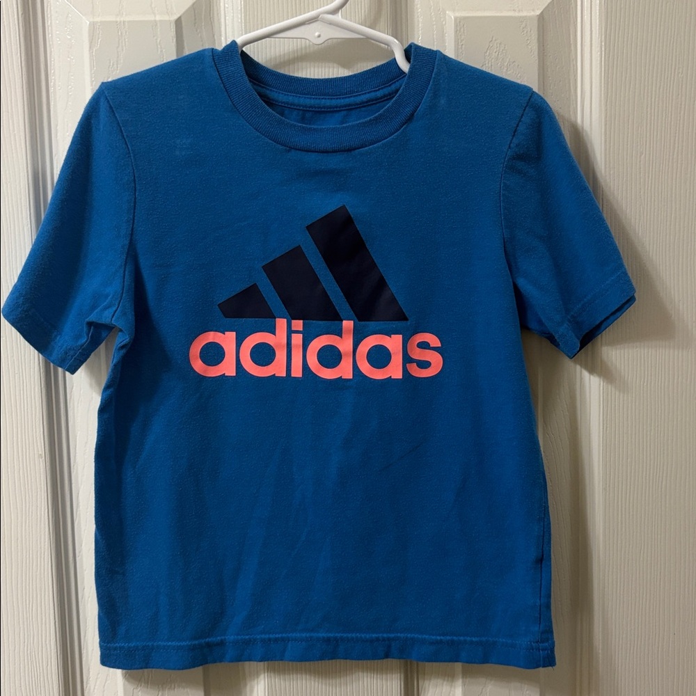 Boys Adidas Blue Tee and matching short set